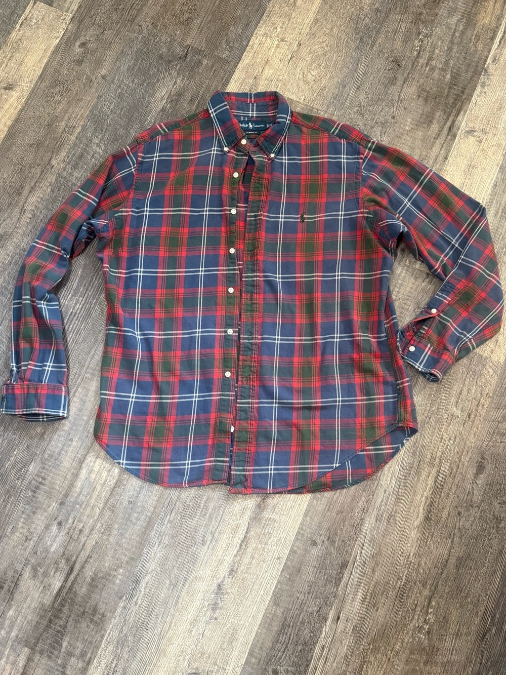 Polo Ralph Lauren Classic Fit Plaid Button Down Shirt XL